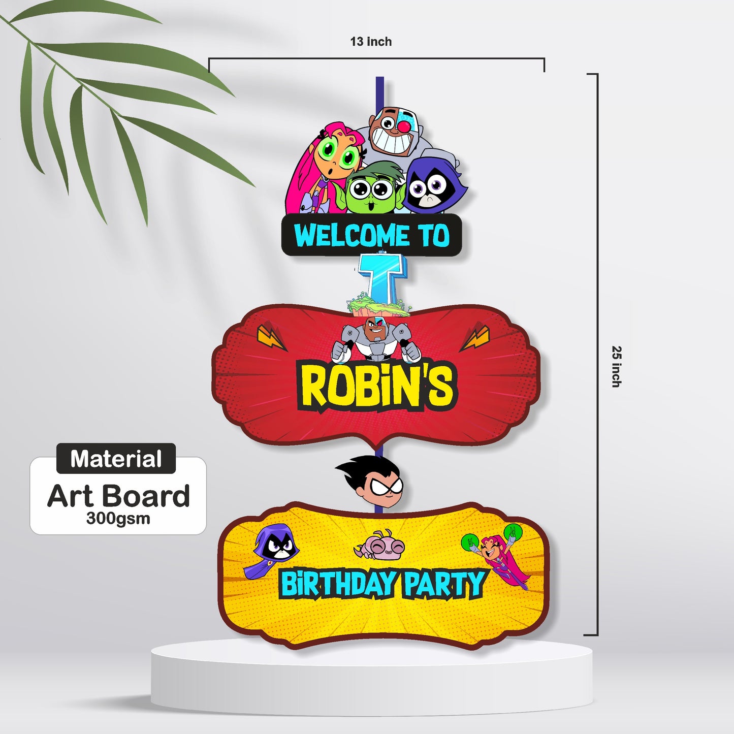 Teen Titans Theme Door Poster