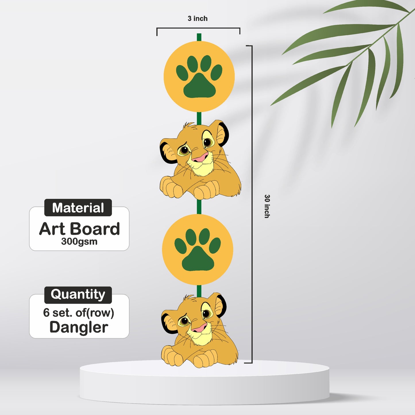 Lion King Theme Classic Danglers