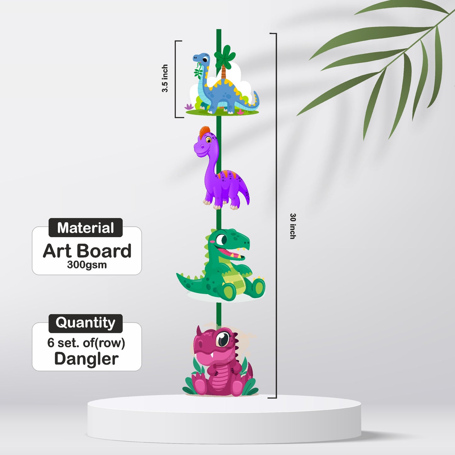 Dino Theme Classic Danglers