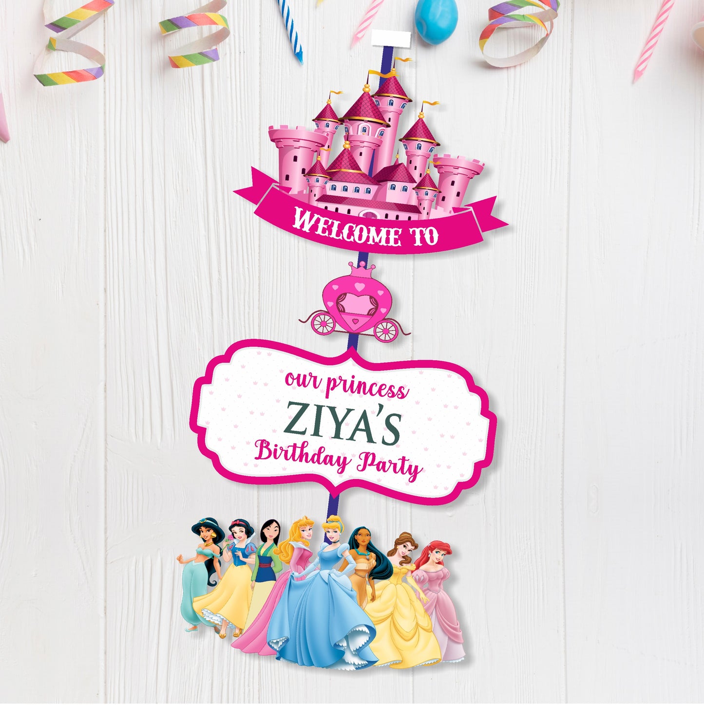 Princess Theme Door Poster