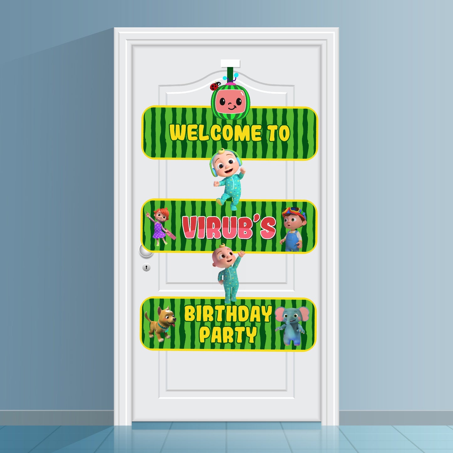 Cocomelon Theme Door Poster