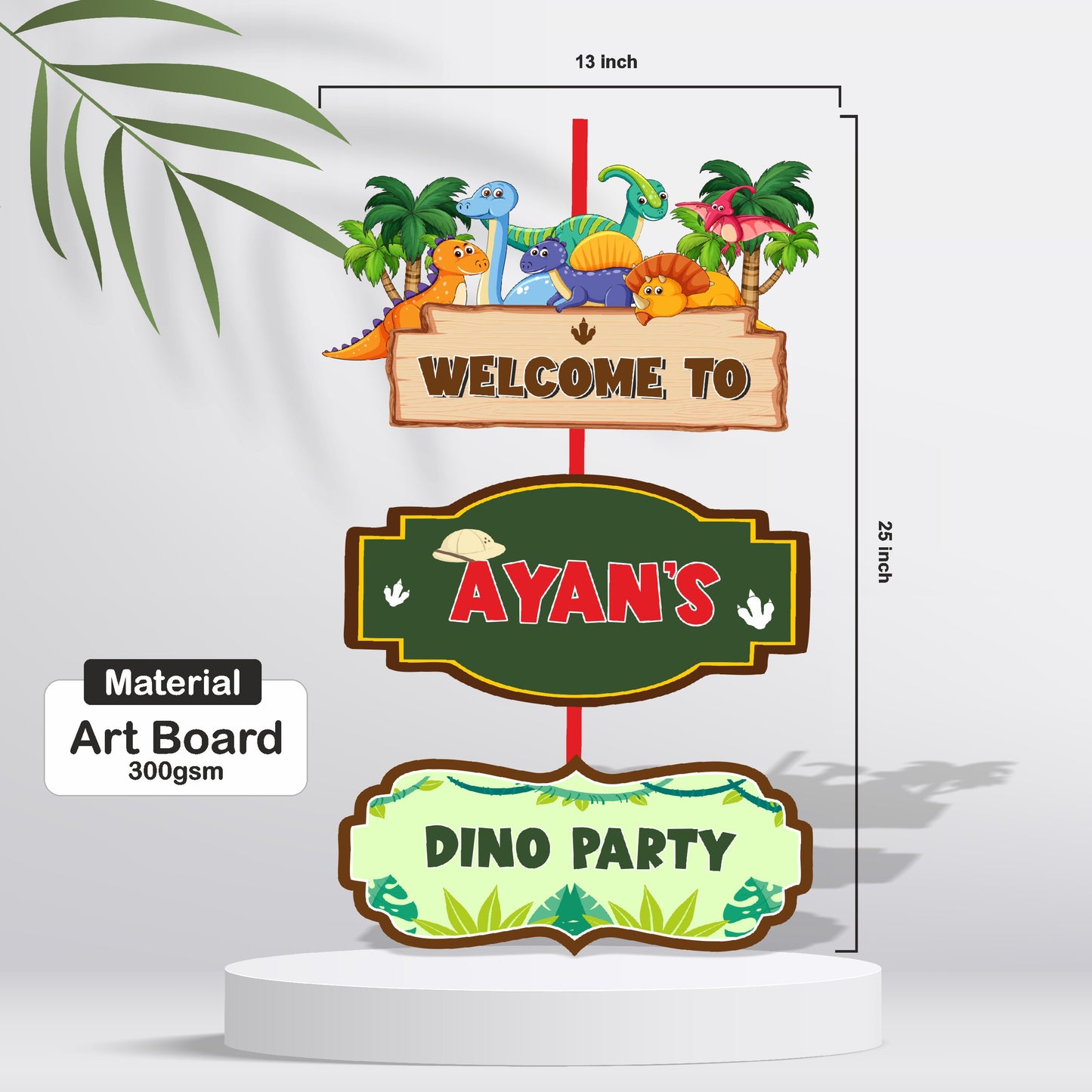 Dino Theme Door Poster