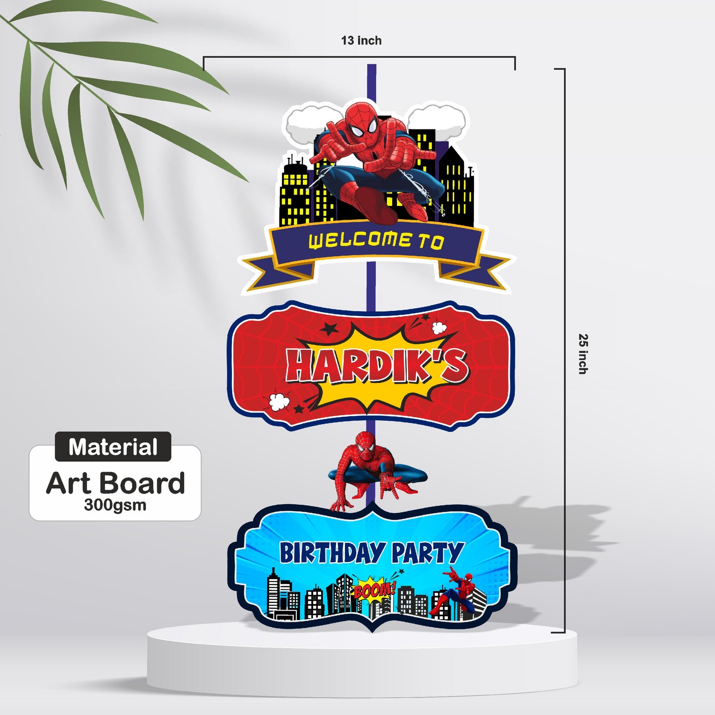 Spiderman Theme Door Poster