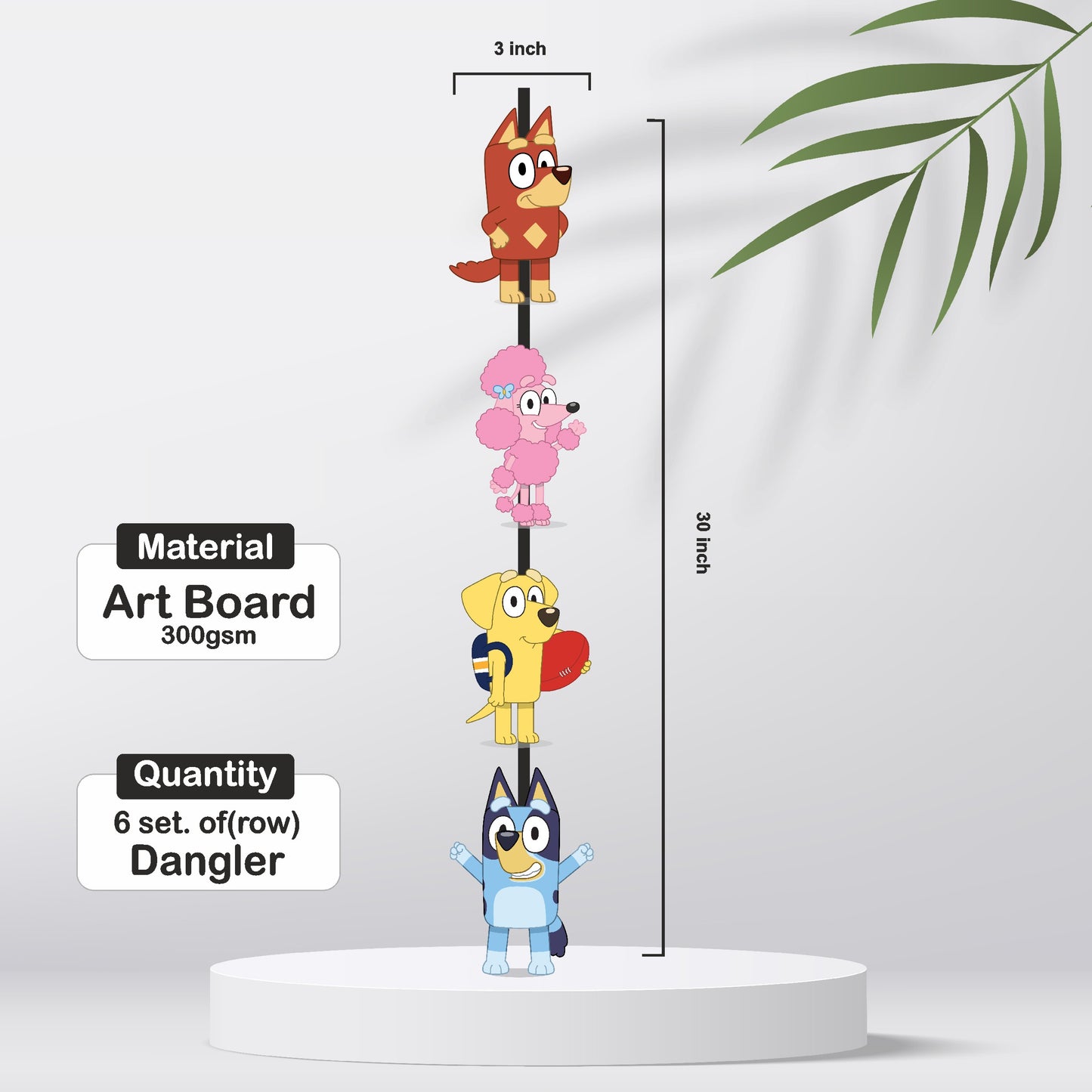 Bluey Theme Character Danglers