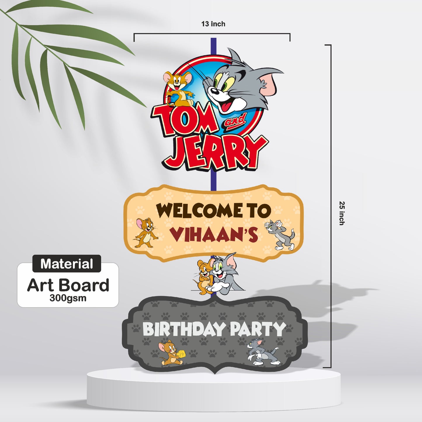 Tom & Jerry Theme Door Poster