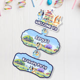 Bluey Birthday Door Poster, Name & Age — product image 1