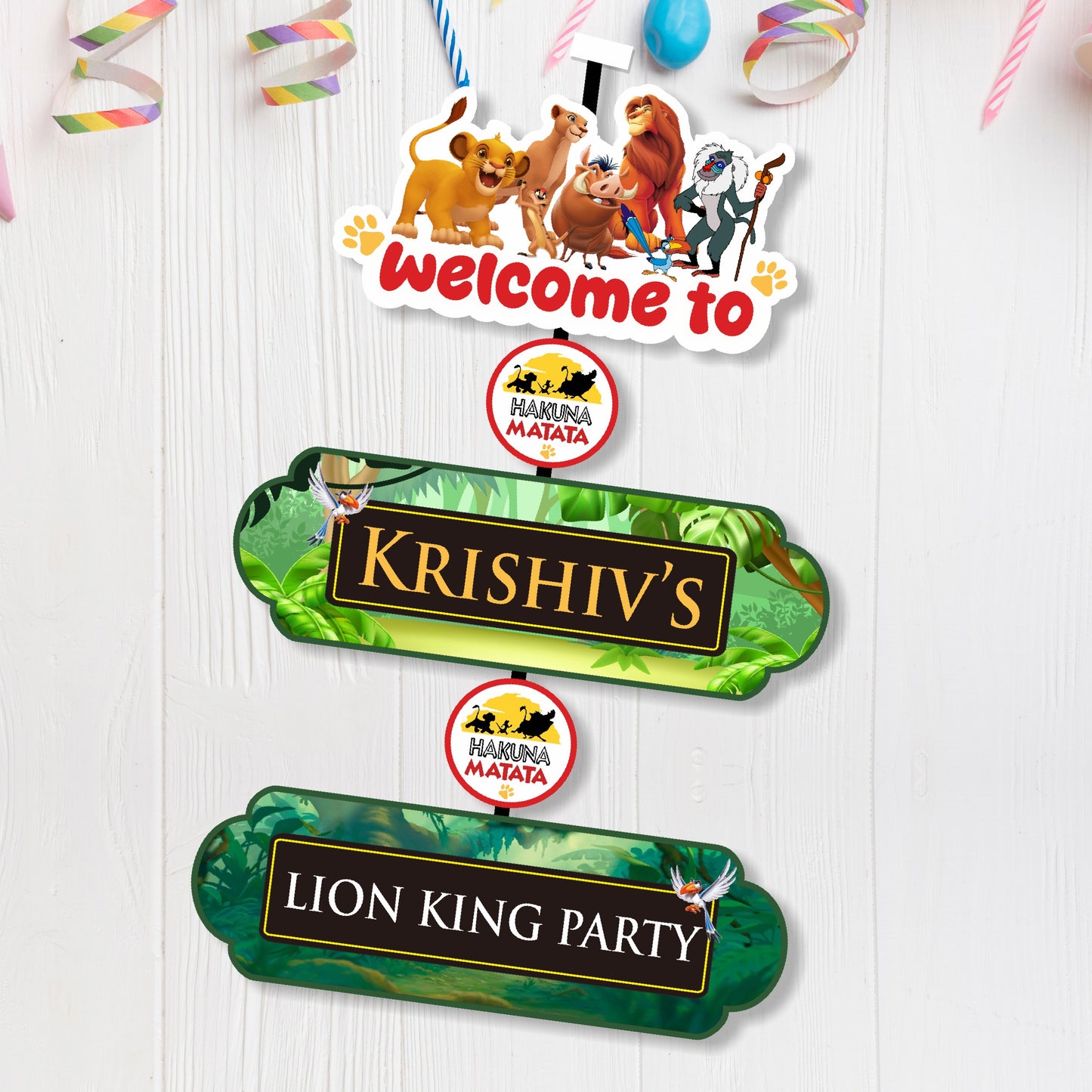 Lion King Theme Door Poster