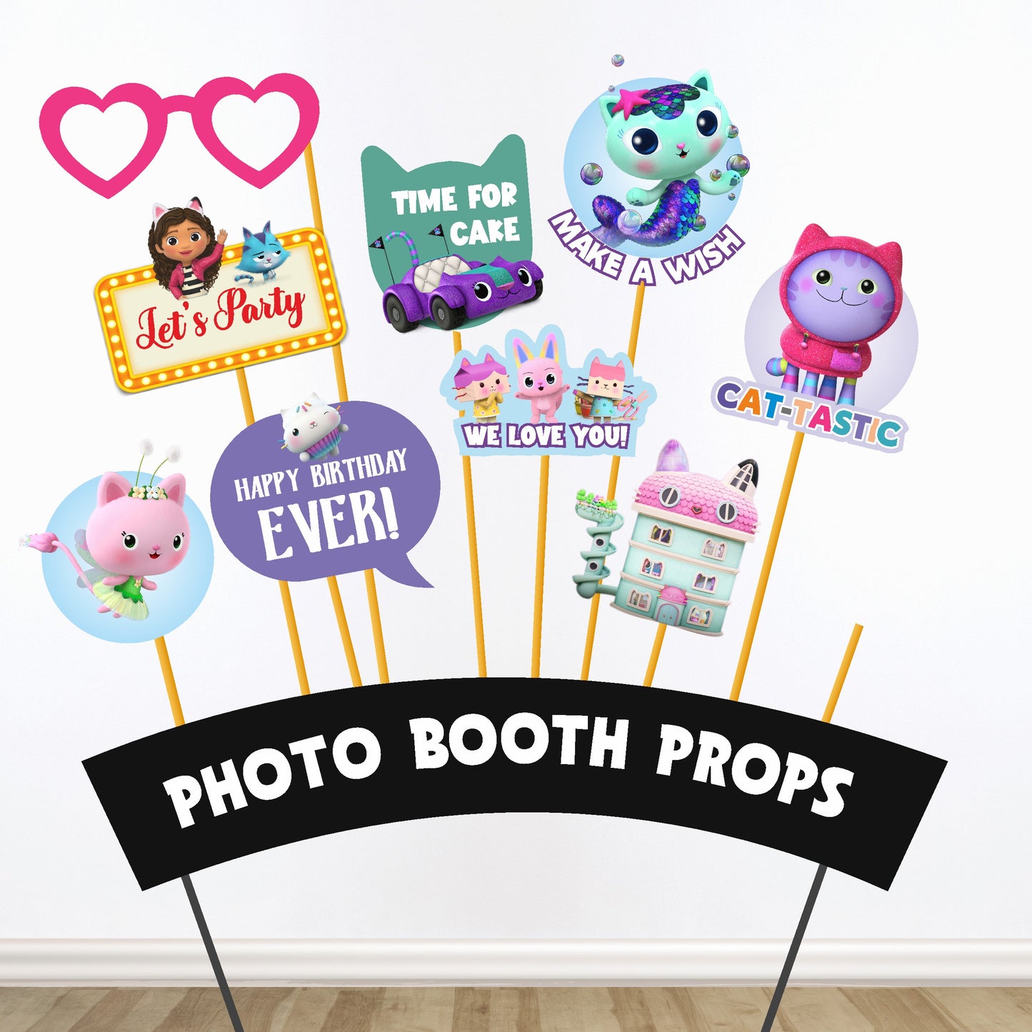 Gabby’s Dollhouse Theme Props