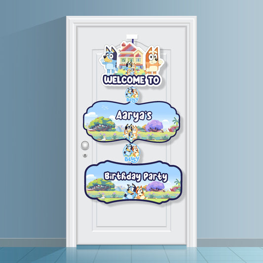 Bluey Theme Door Poster