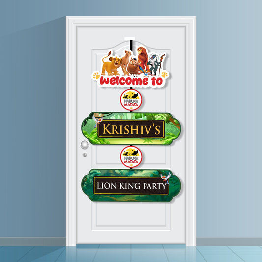 Lion King Theme Door Poster