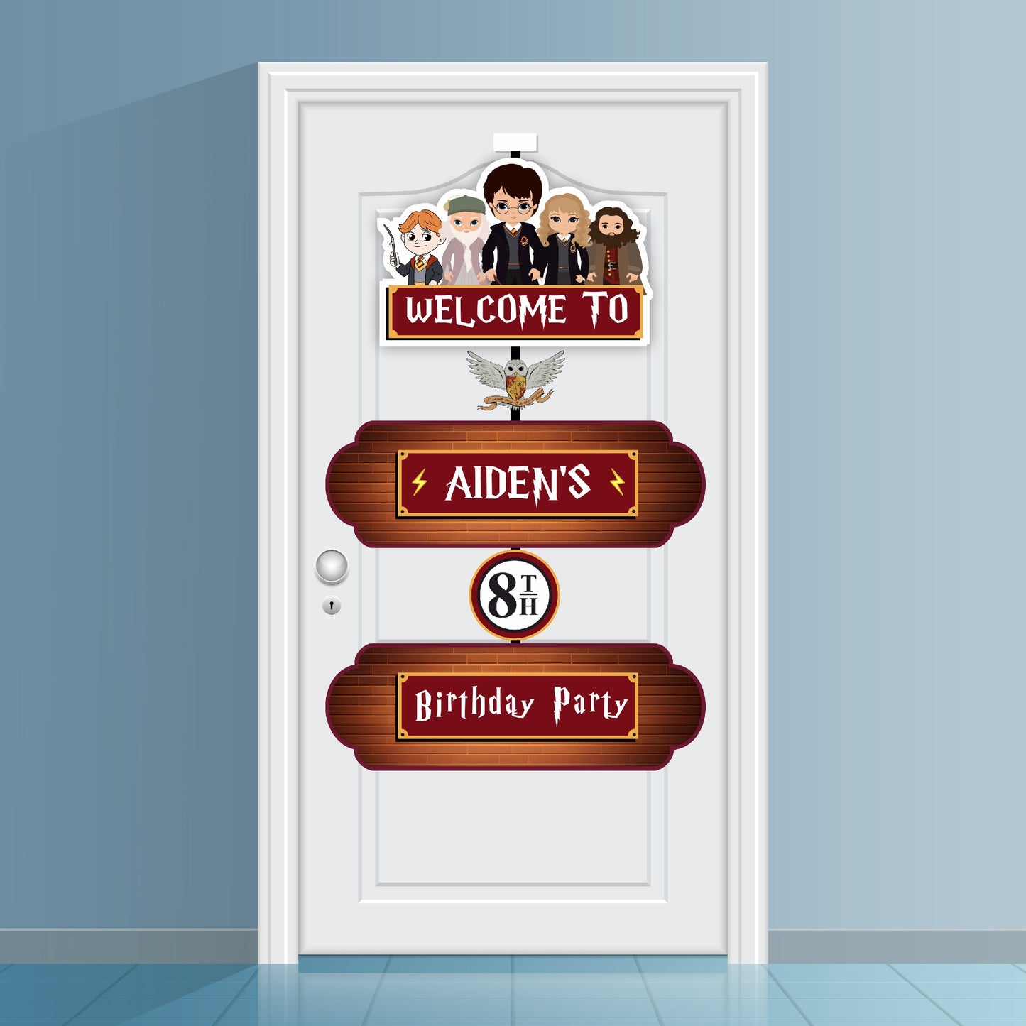 Harry Potter Theme Door Poster