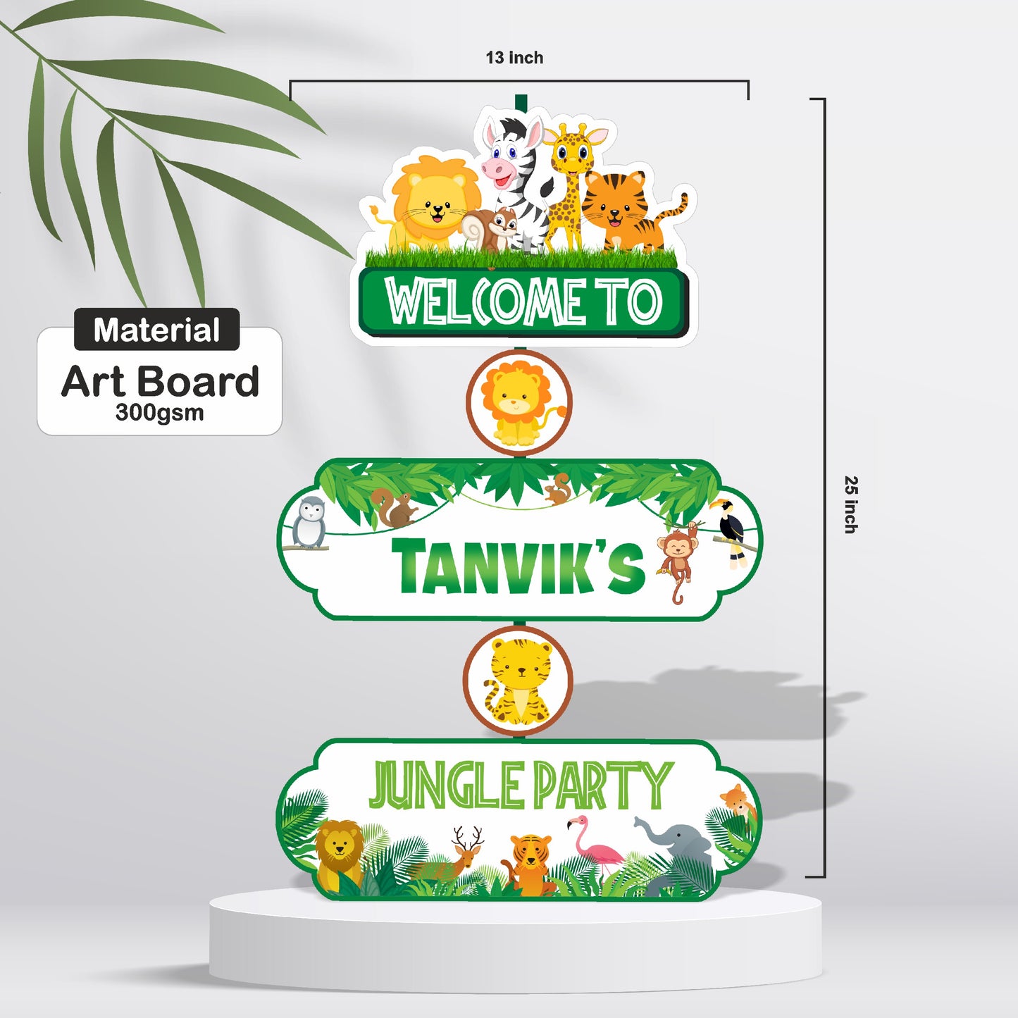 Jungle Theme Personalized Door Poster