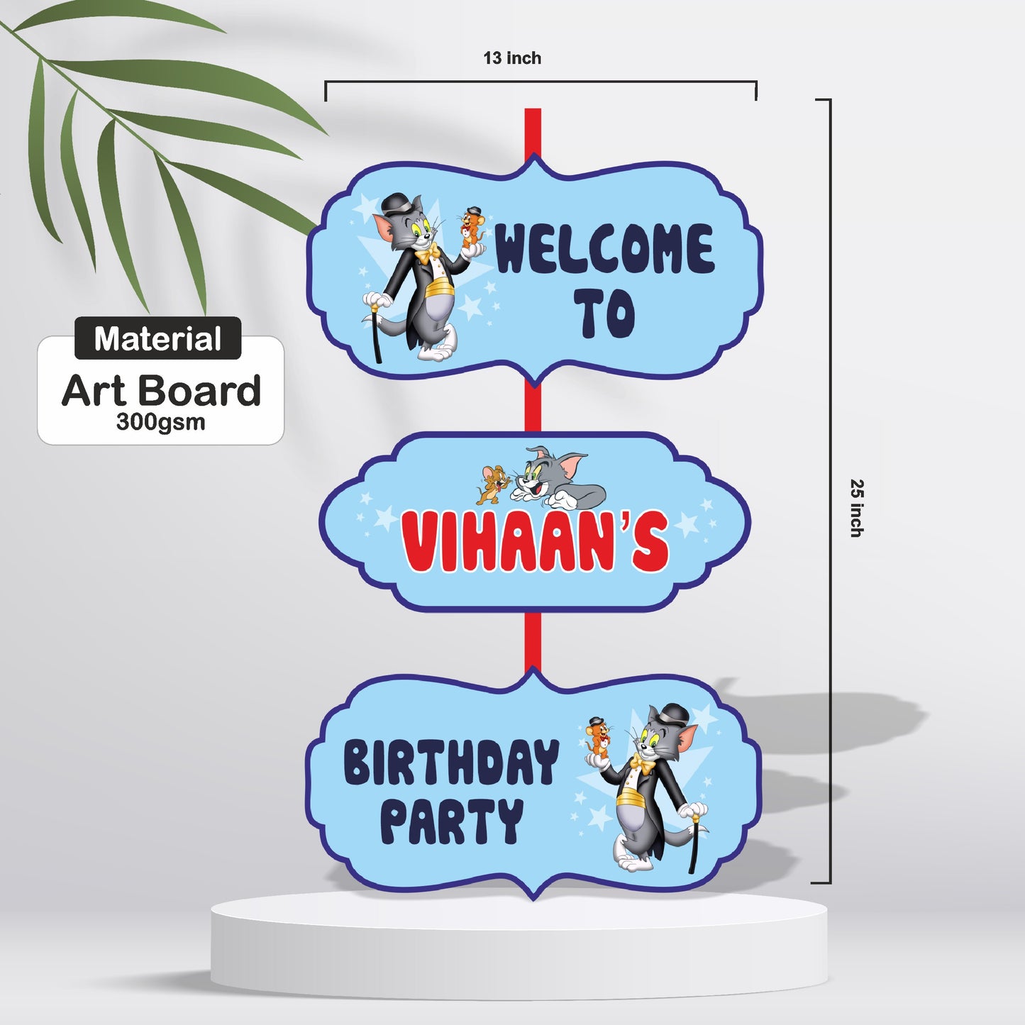 Tom & Jerry Theme Personalized Door Poster