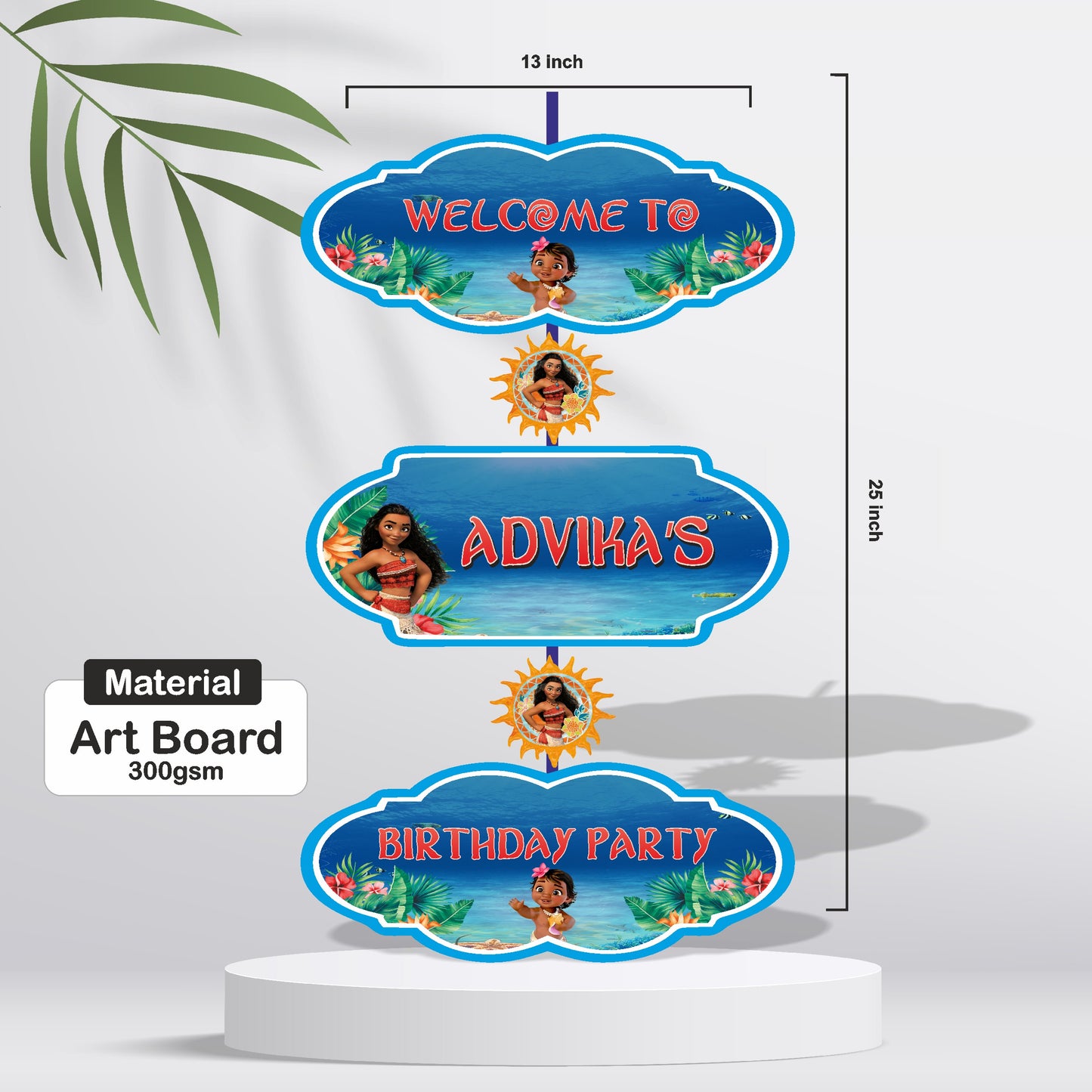 Moana Theme Door Poster