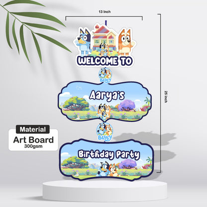 Bluey Birthday Door Poster, Name & Age — product image 3