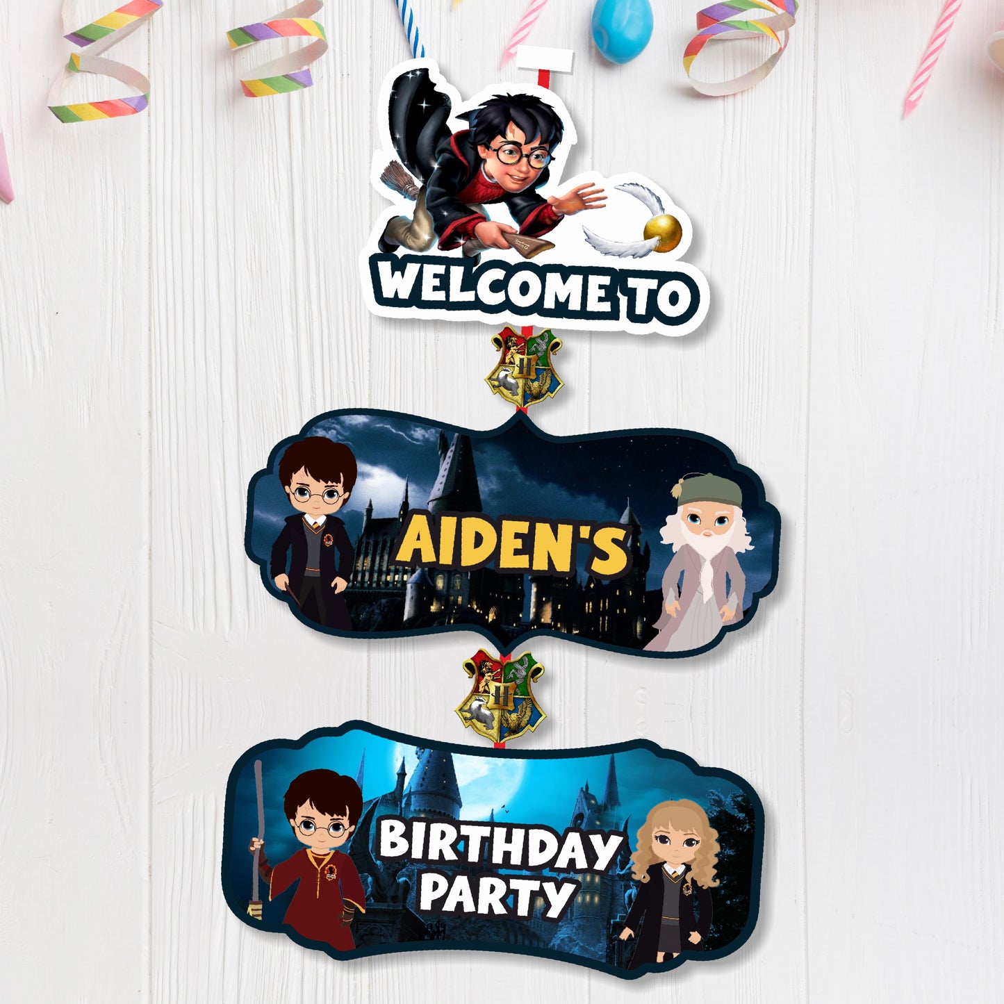 Harry Potter Theme Personalized Door Poster