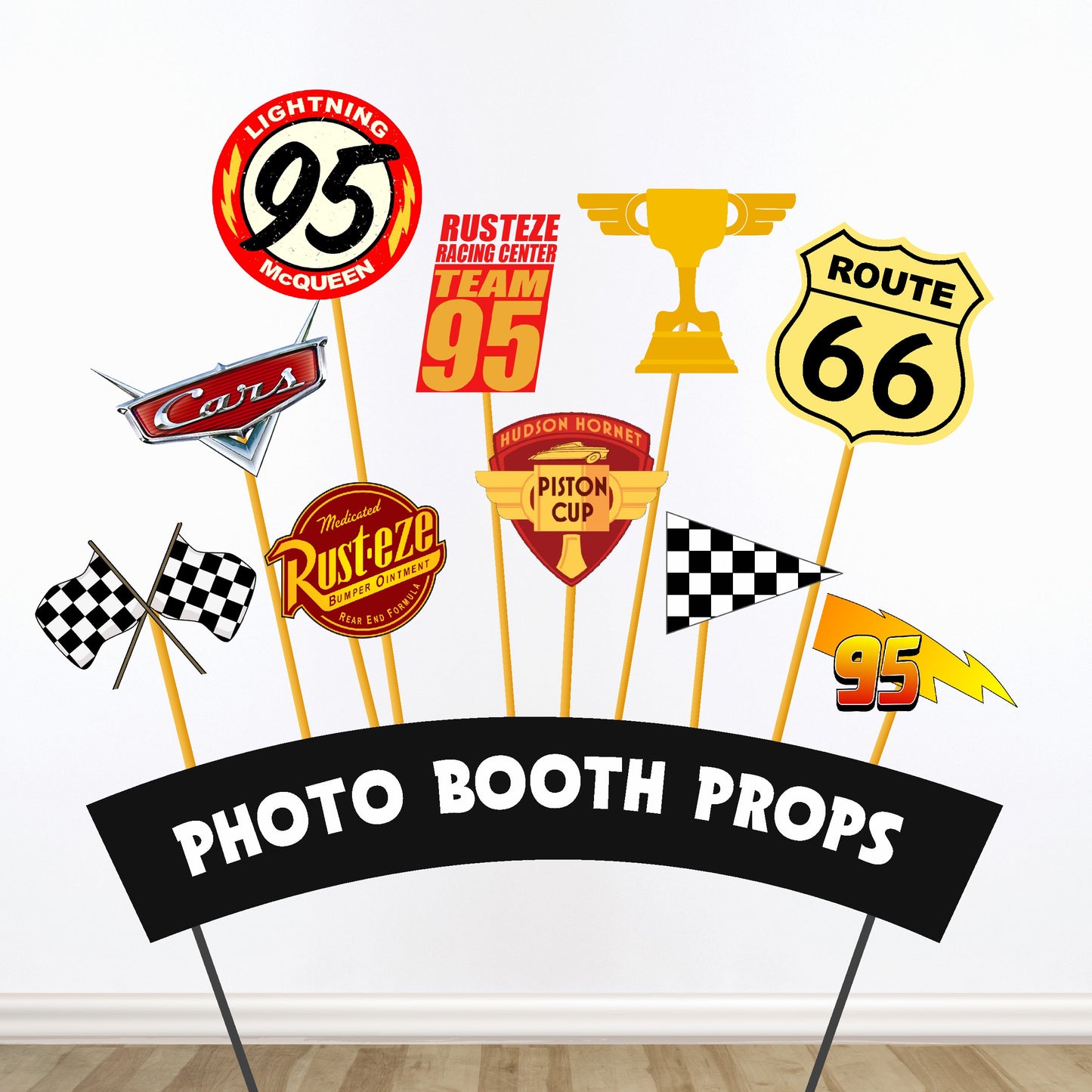 McQeen Car Theme Props