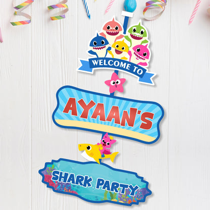 Baby Shark Theme Door Poster My Store