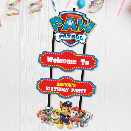 Paw Patrol Theme Door Poster