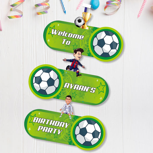 Football Theme Personalized Door Poster