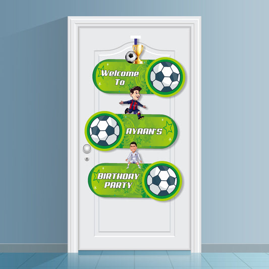 Football Theme Personalized Door Poster