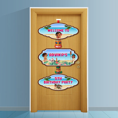 Moana Theme Personalized Door Poster My Store