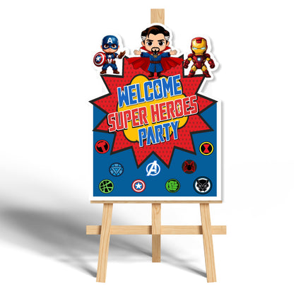 Avengers Theme Personalized Welcome Board