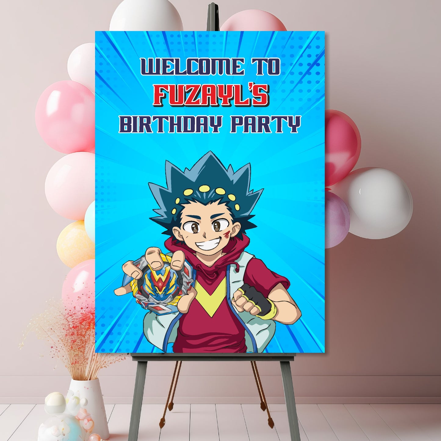 Beyblade Theme Welcome Board