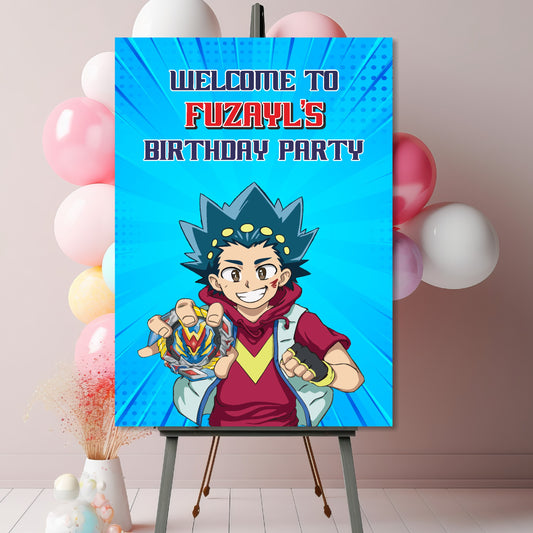 Beyblade Theme Welcome Board