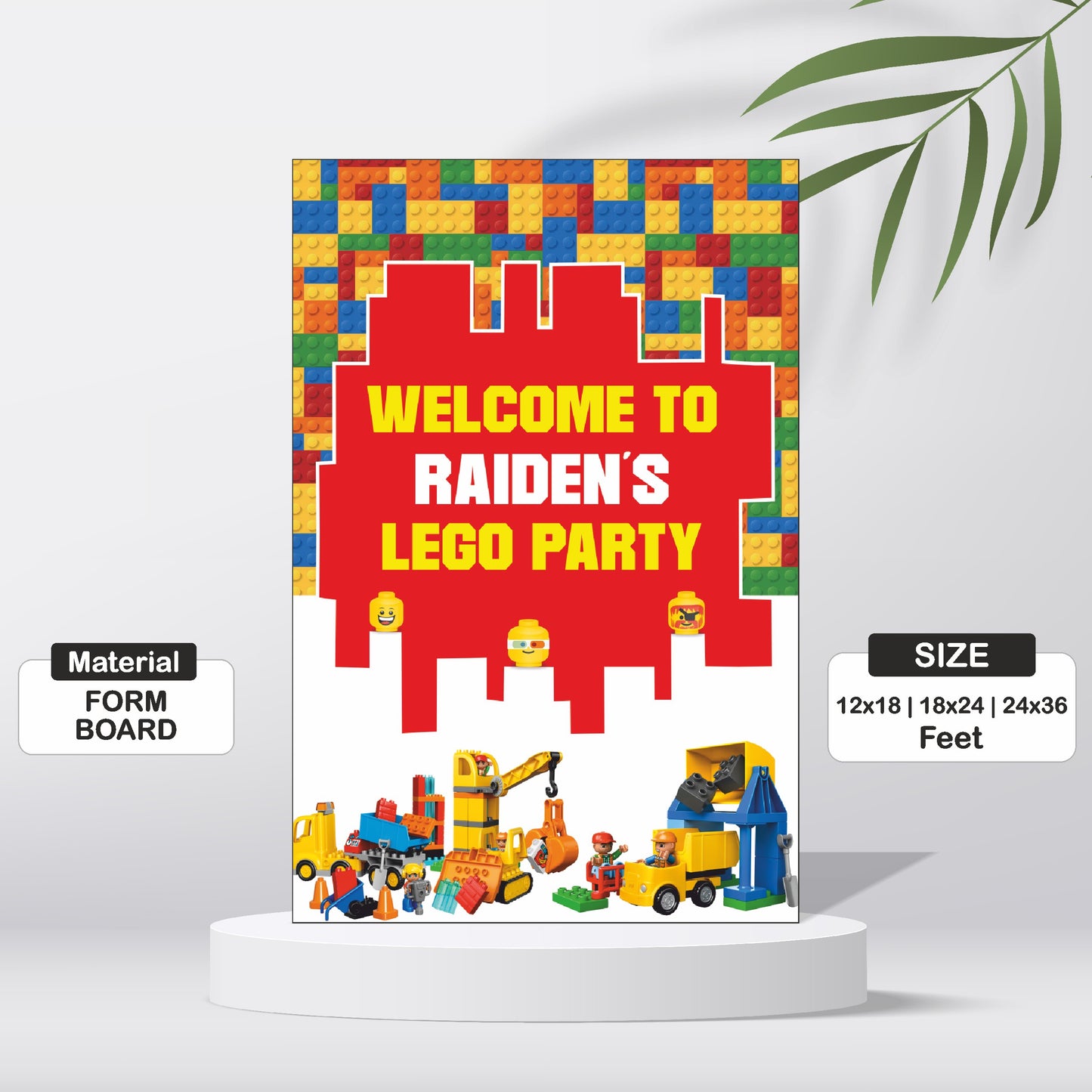 Lego Theme Welcome Board