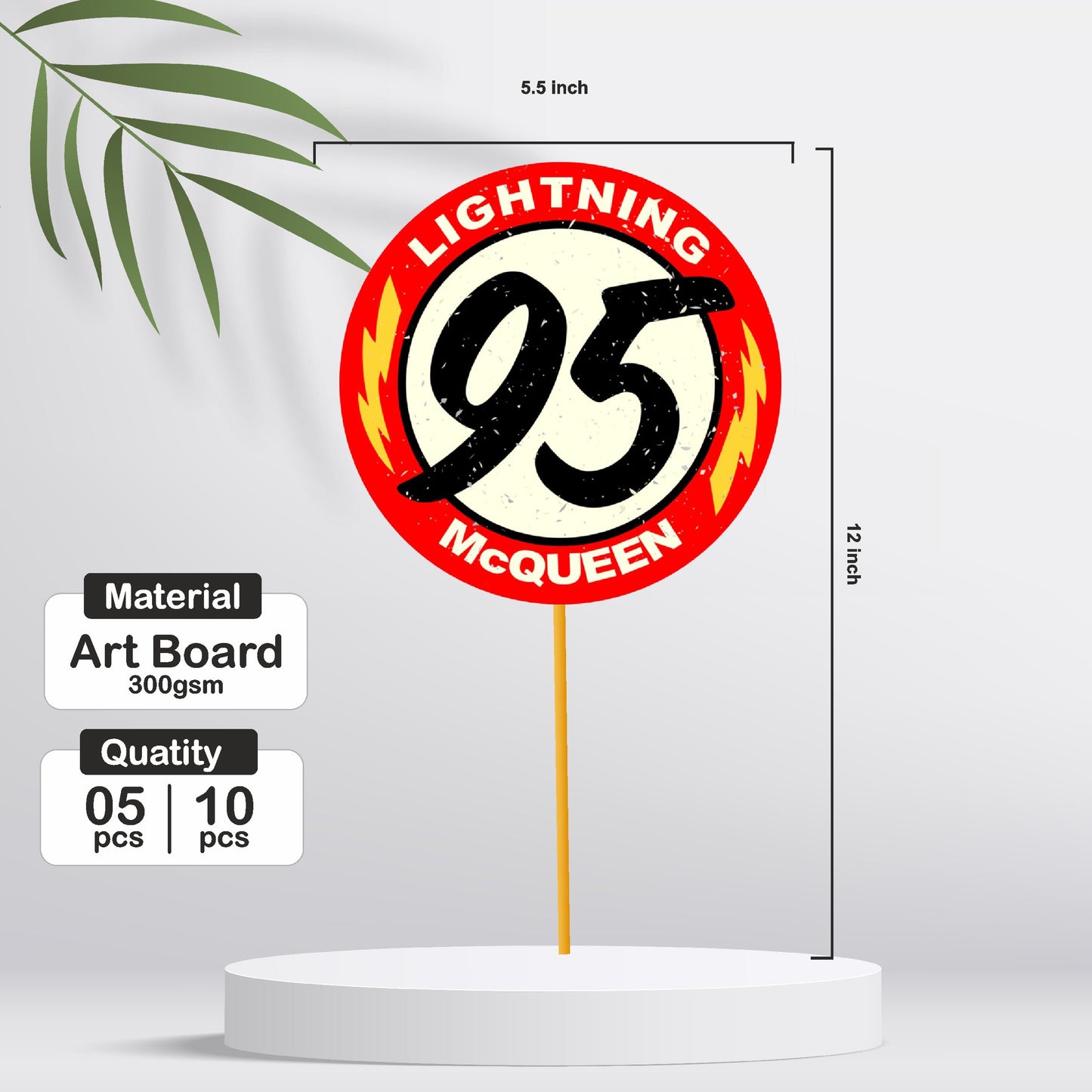 McQeen Car Theme Props