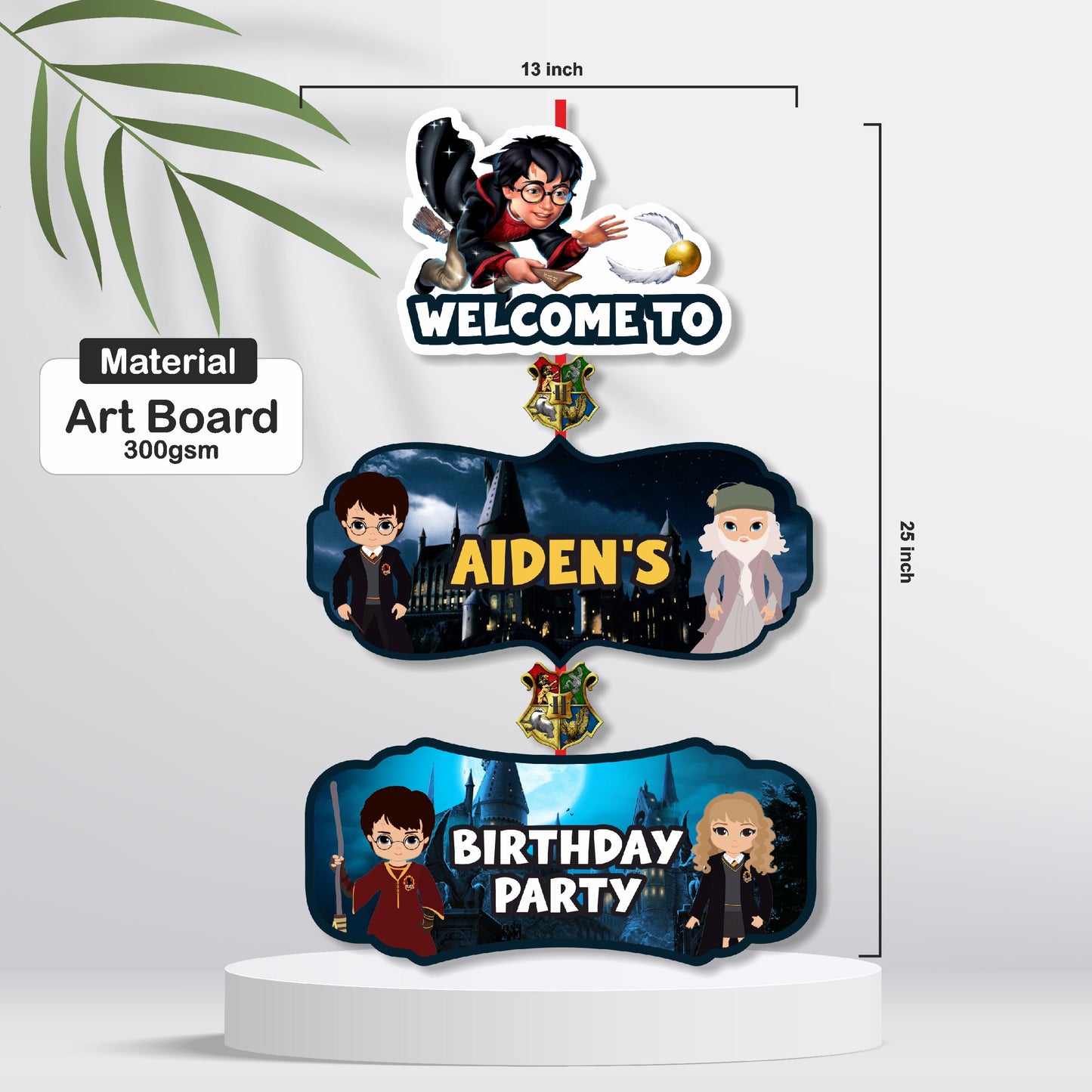 Harry Potter Theme Personalized Door Poster