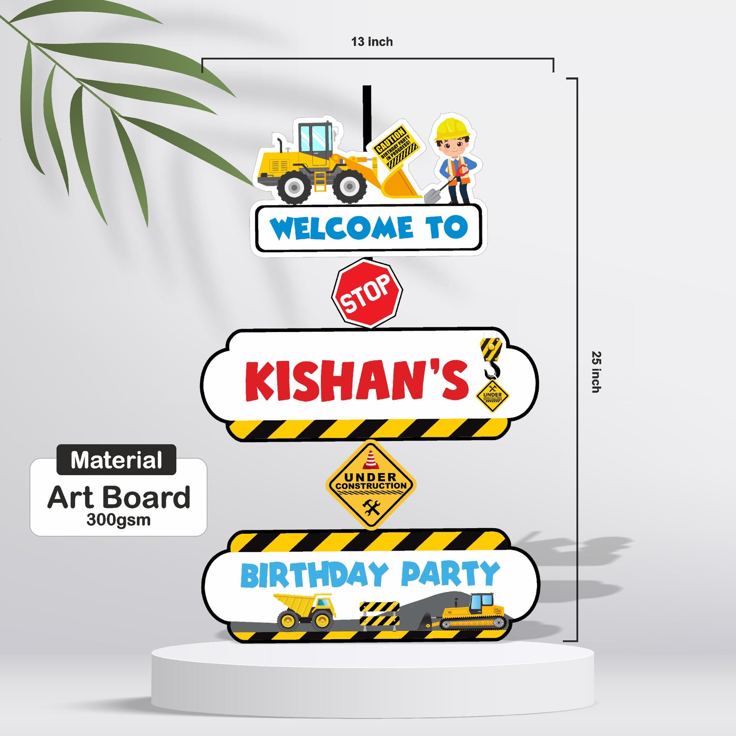 Construction Theme Door Poster