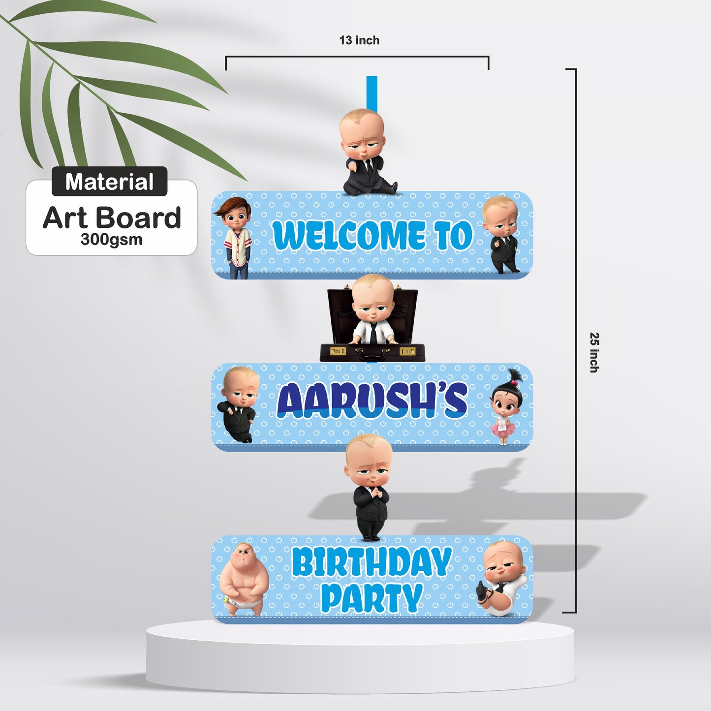 Boss Baby Theme Personalized Door Poster