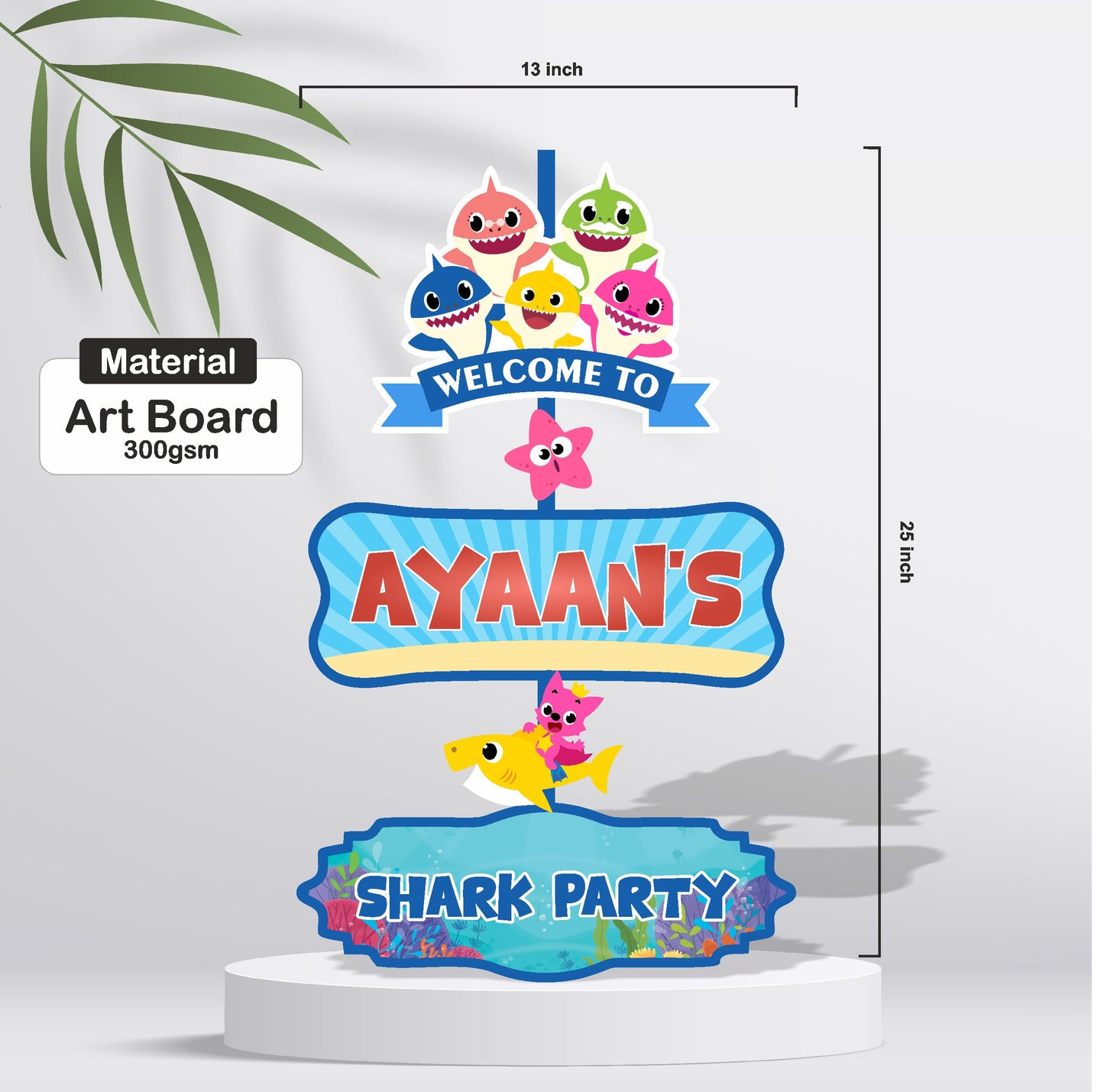 Baby Shark Theme Door Poster