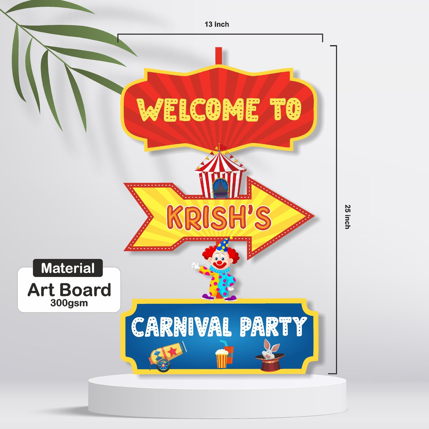 Carnival Theme Door Poster