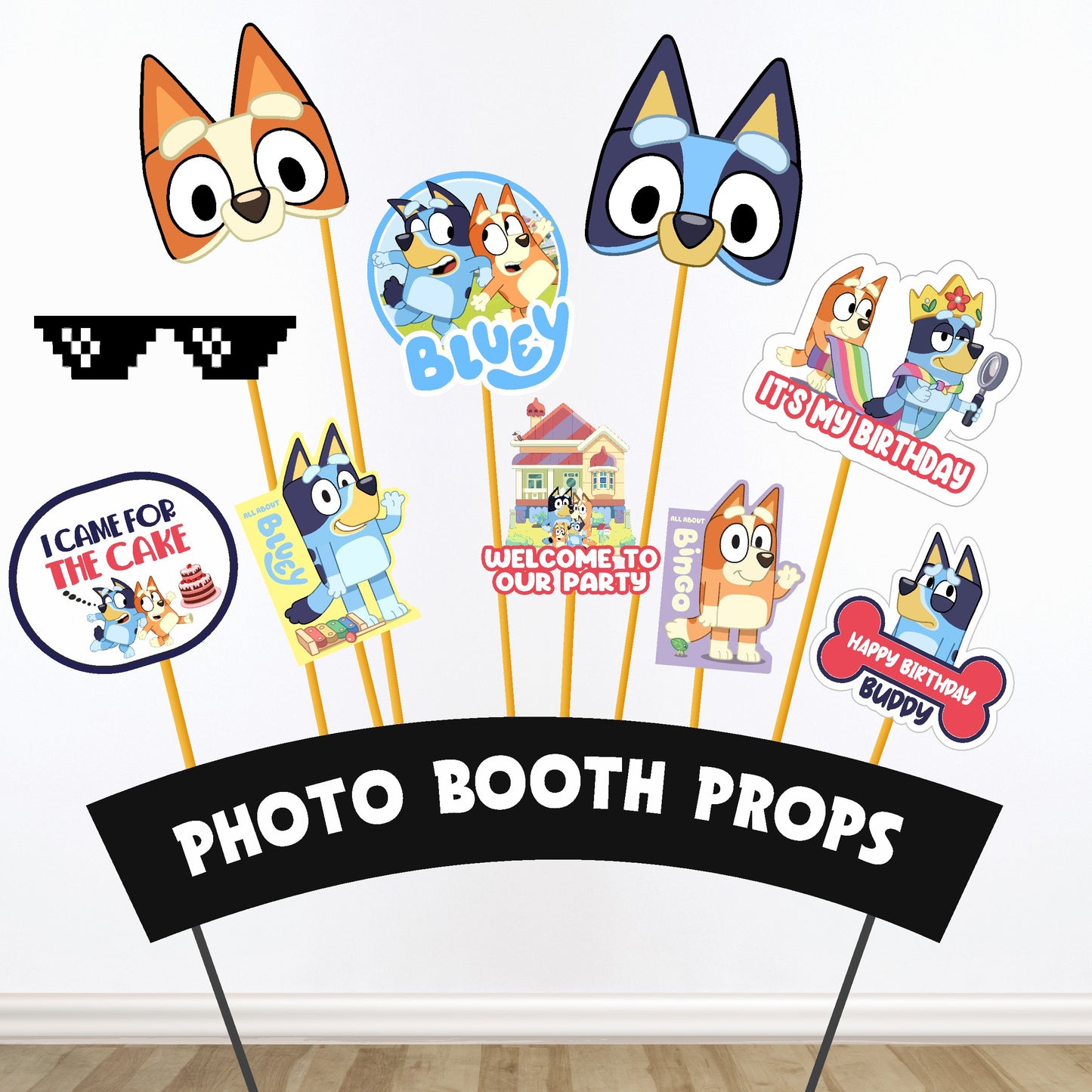 Bluey Theme Props