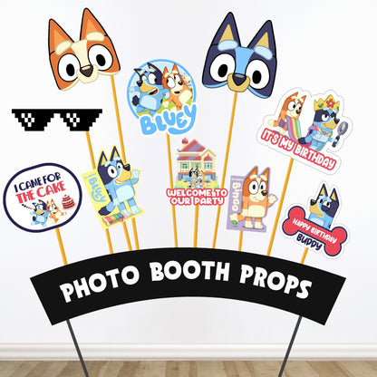 Bluey Photo Booth Props, Pack of 5 or 10 — product image 1