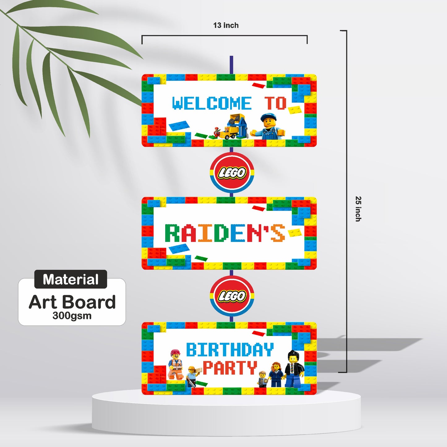 Lego Theme Personalized  Door Poster