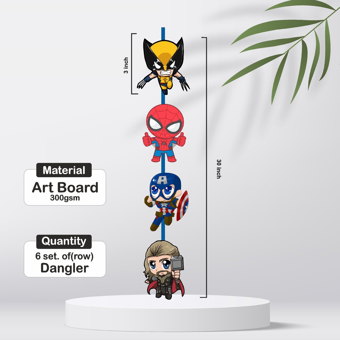 Avengers Theme Character Danglers