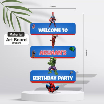 Avengers Theme Door Poster