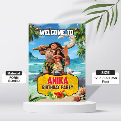 Moana Theme Welcome Board My Store