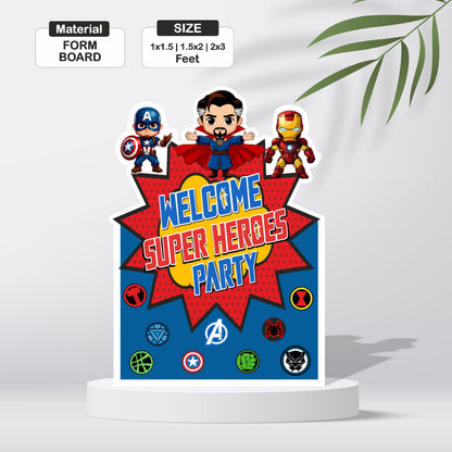 Avengers Theme Personalized Welcome Board