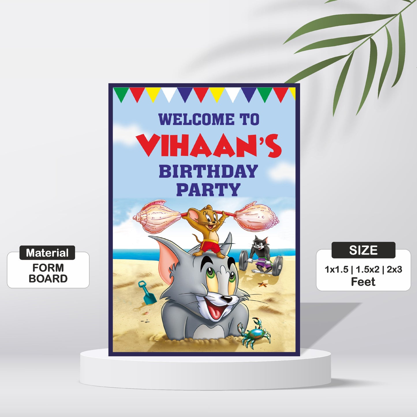 Tom & Jerry Theme Welcome Board