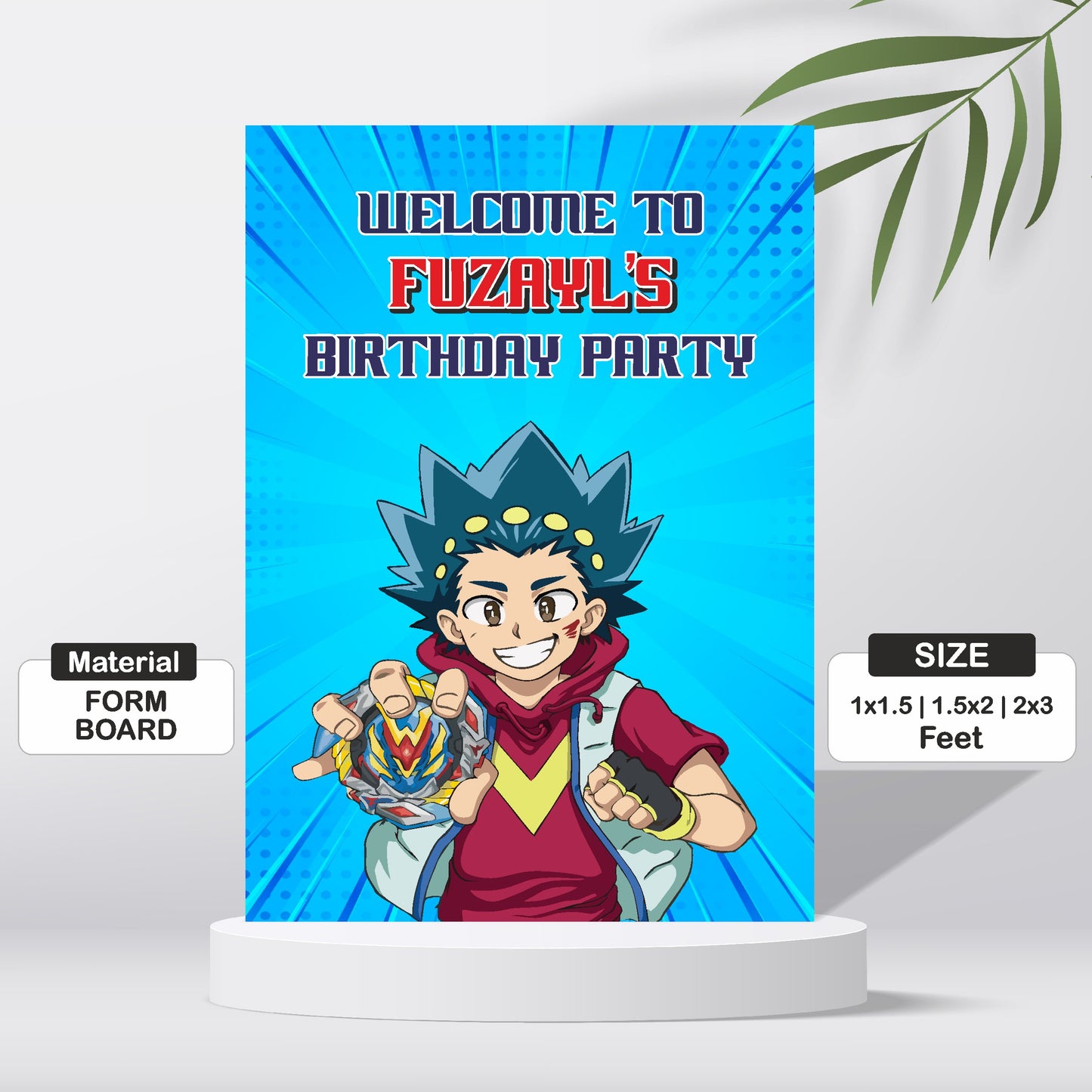 Beyblade Theme Welcome Board