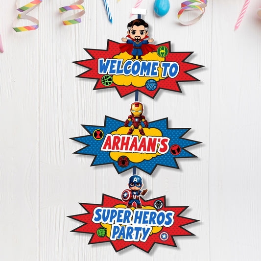 Avengers Theme Customized Door Poster