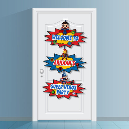 Avengers Theme Customized Door Poster