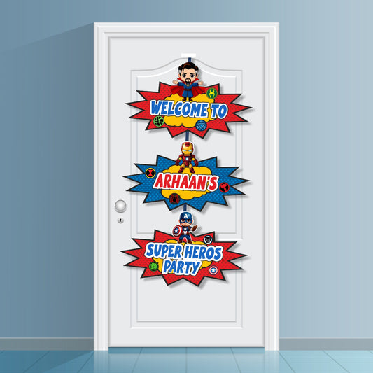 Avengers Theme Customized Door Poster