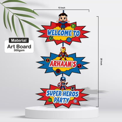 Avengers Theme Customized Door Poster
