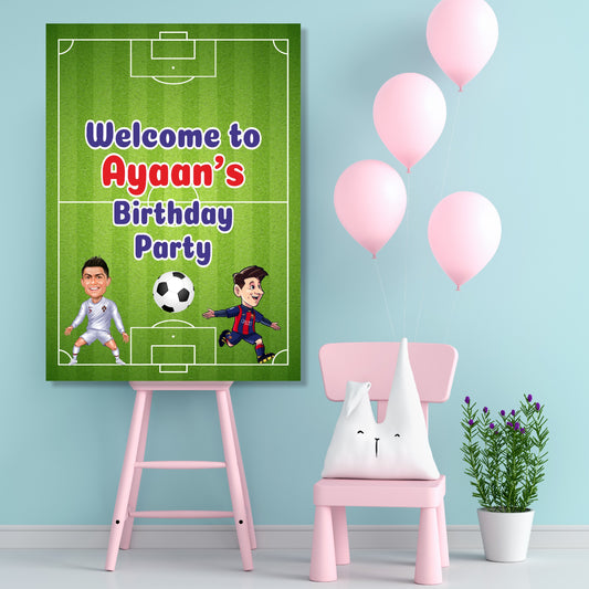 Football Theme Personalized Welcome Board